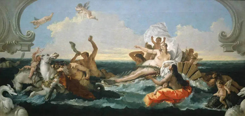 Triomphe d'Amphitrite - Giovanni Battista Tiepolo image 1 reproduction artisanale de tableau