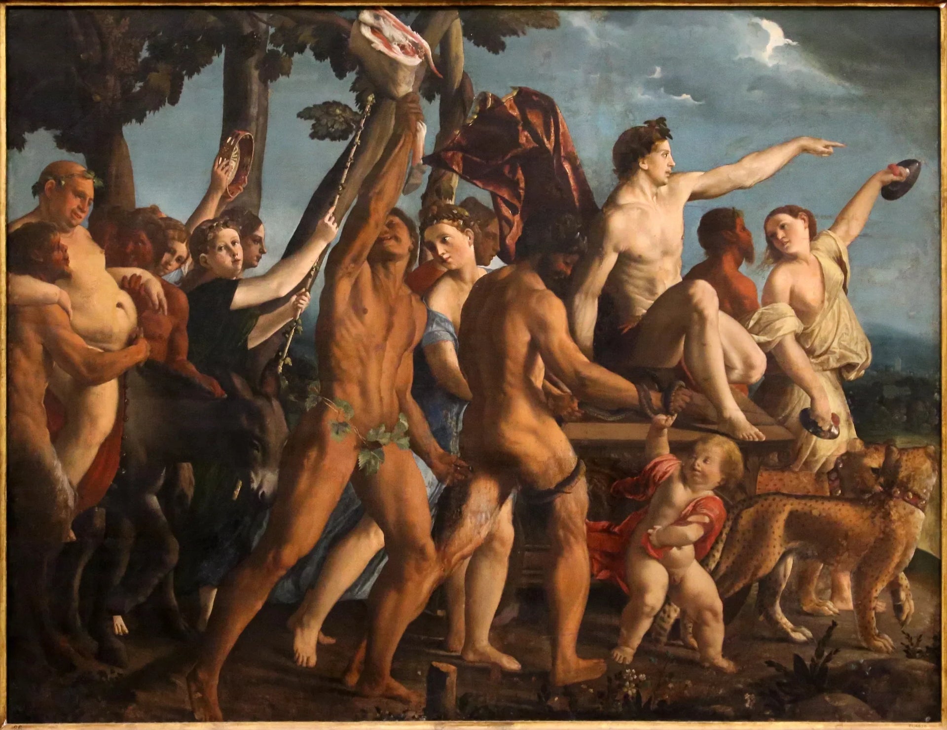 Triomphe de Bacchus - Dosso Dossi image 1 copie peinte à la main à l’huile