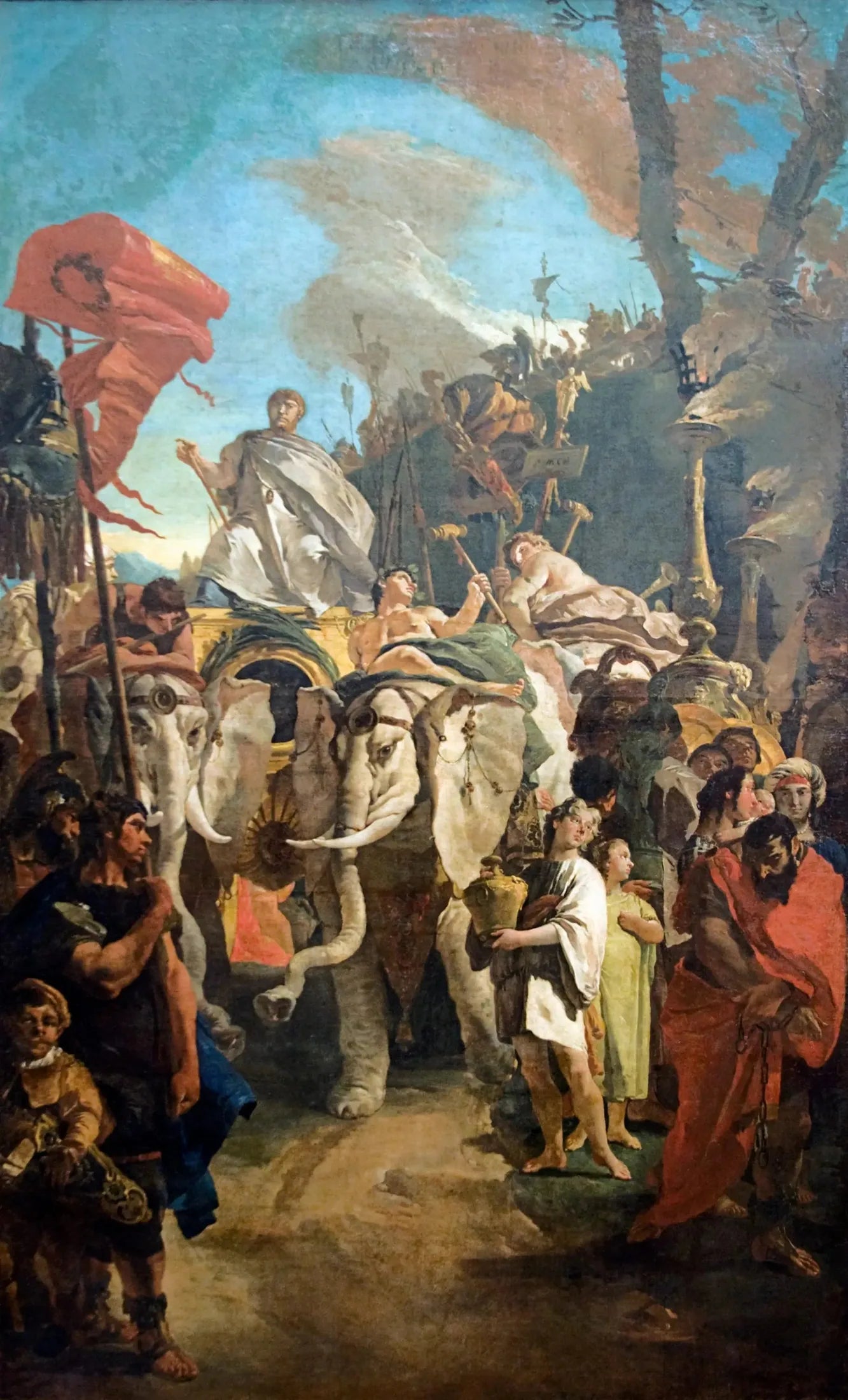 Triomphe de Manius Curius Dentatus - Giovanni Battista Tiepolo image 1 reproduction réalisée par Alpha Reproduction