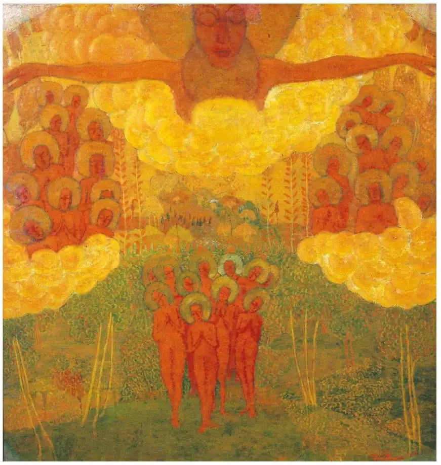 Triomphe du ciel - Kazimir Malevich image 1 copie peinte à la main à l’huile