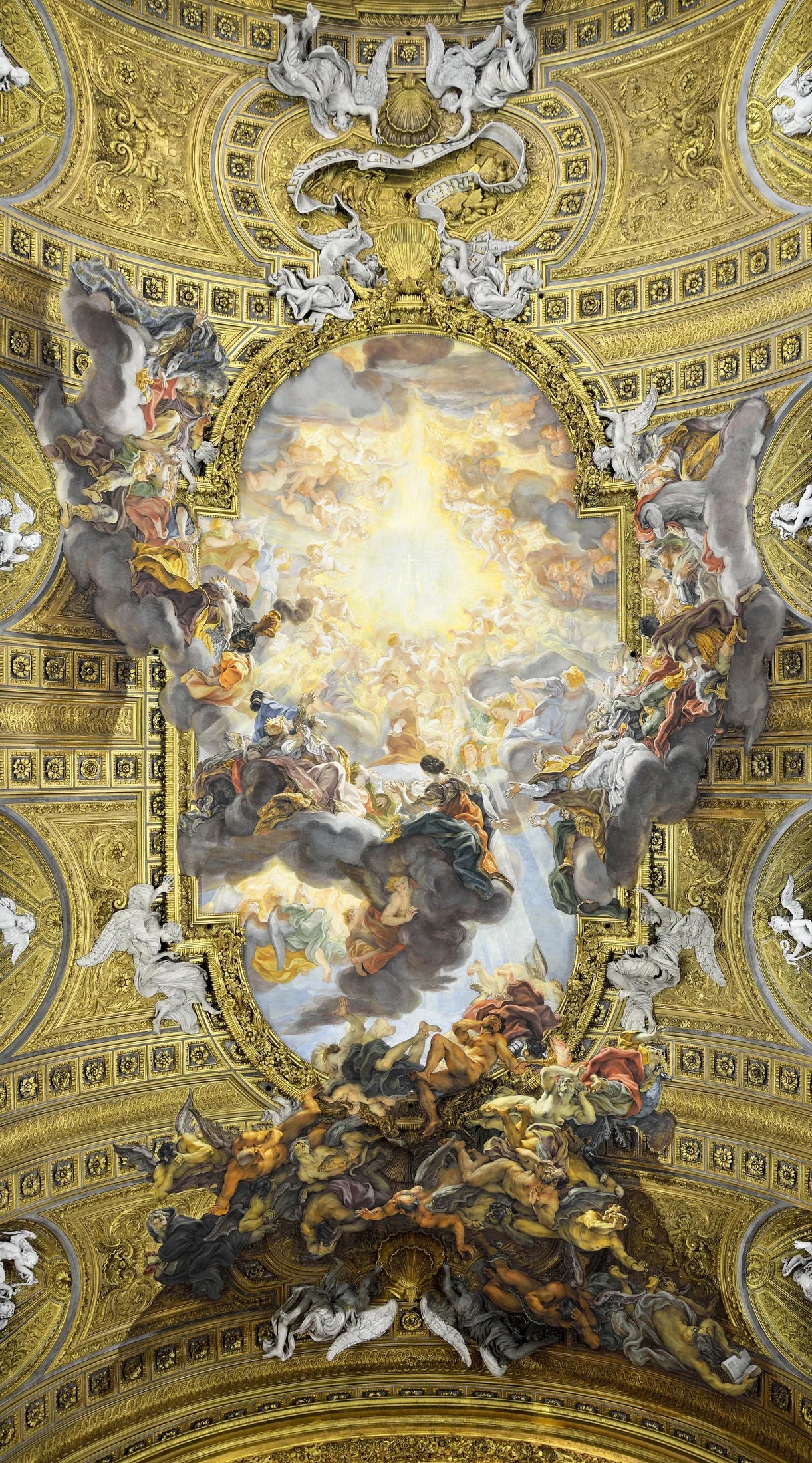 Triomphe du nom de Jésus - Giovanni Battista Gaulli image 1 copie de tableau peinte à la main