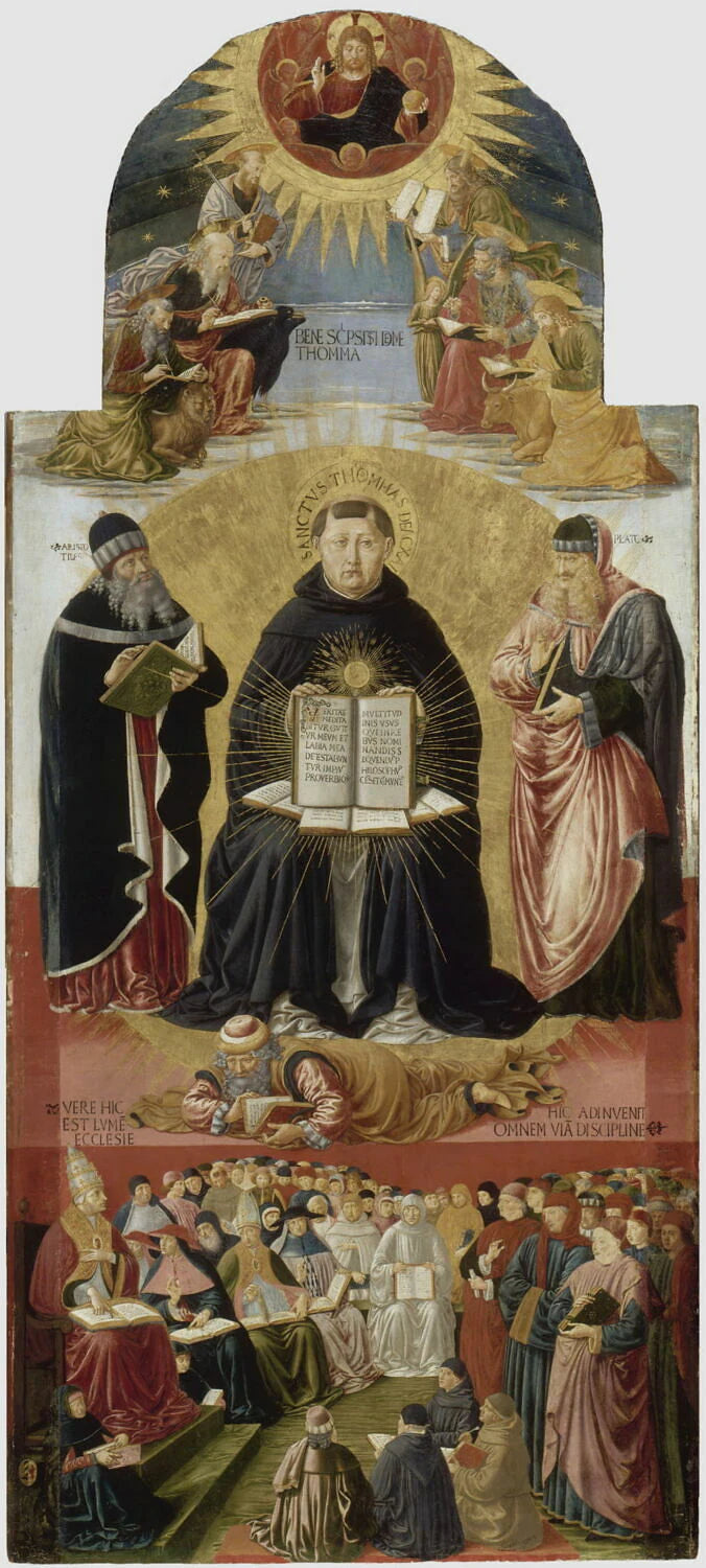 Le Triomphe de saint Thomas d'Aquin - Gozzoli, Benozzo (Benozzo di Lese di Sandro, dit)