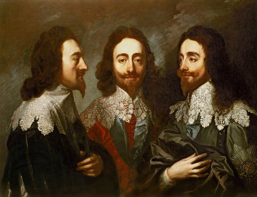 Triple portrait de Charles Ier (d'après Anthony van Dick) - Carlo Maratta