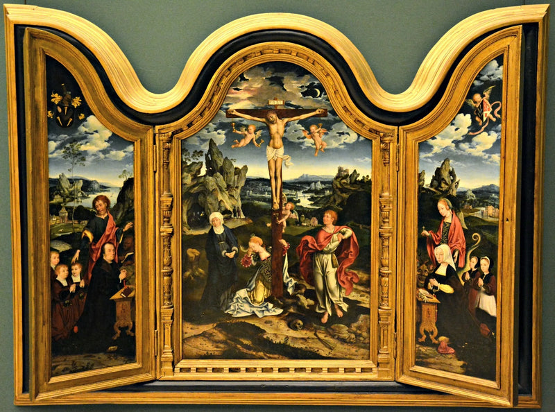 Triptych of the Crucifixion - Joos van Cleve