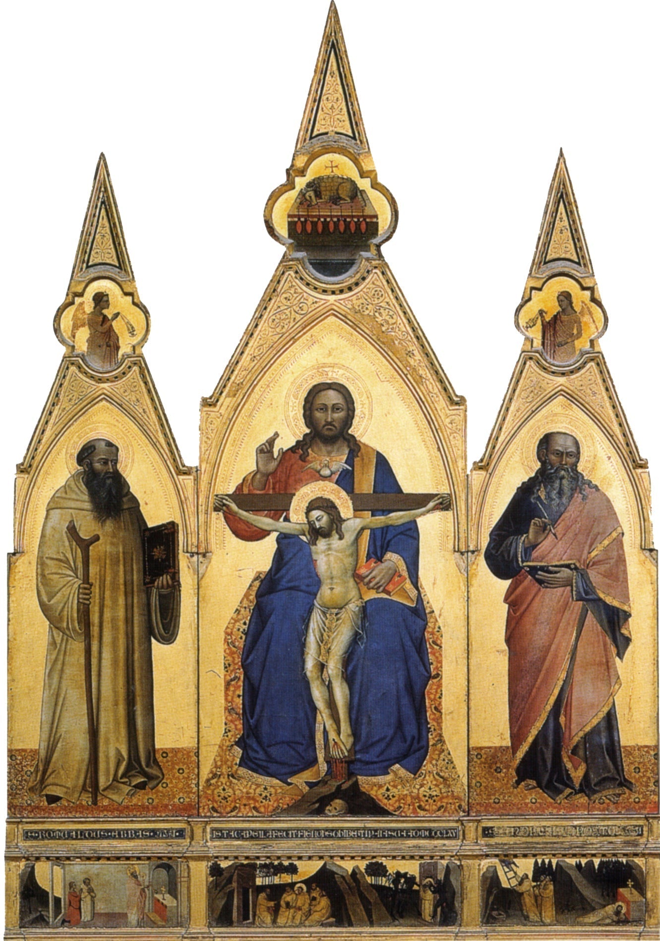 Triptyque au Trône de grâce - Nardo di Cione image 1 tableau peint à l’huile sur toile