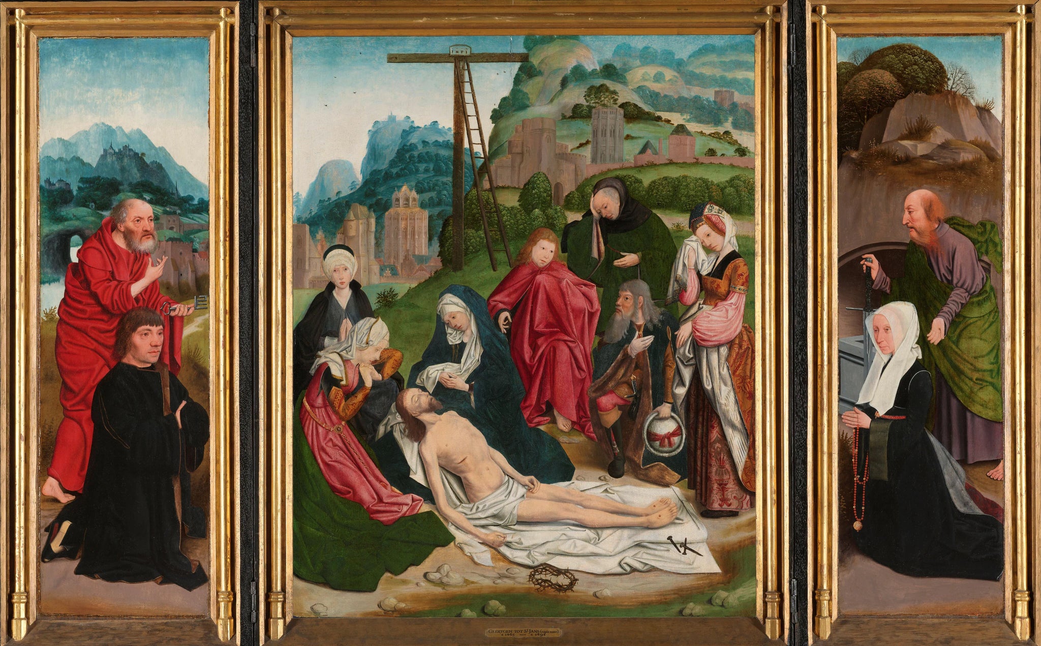 Triptyque avec la lamentation - Jan Mostaert