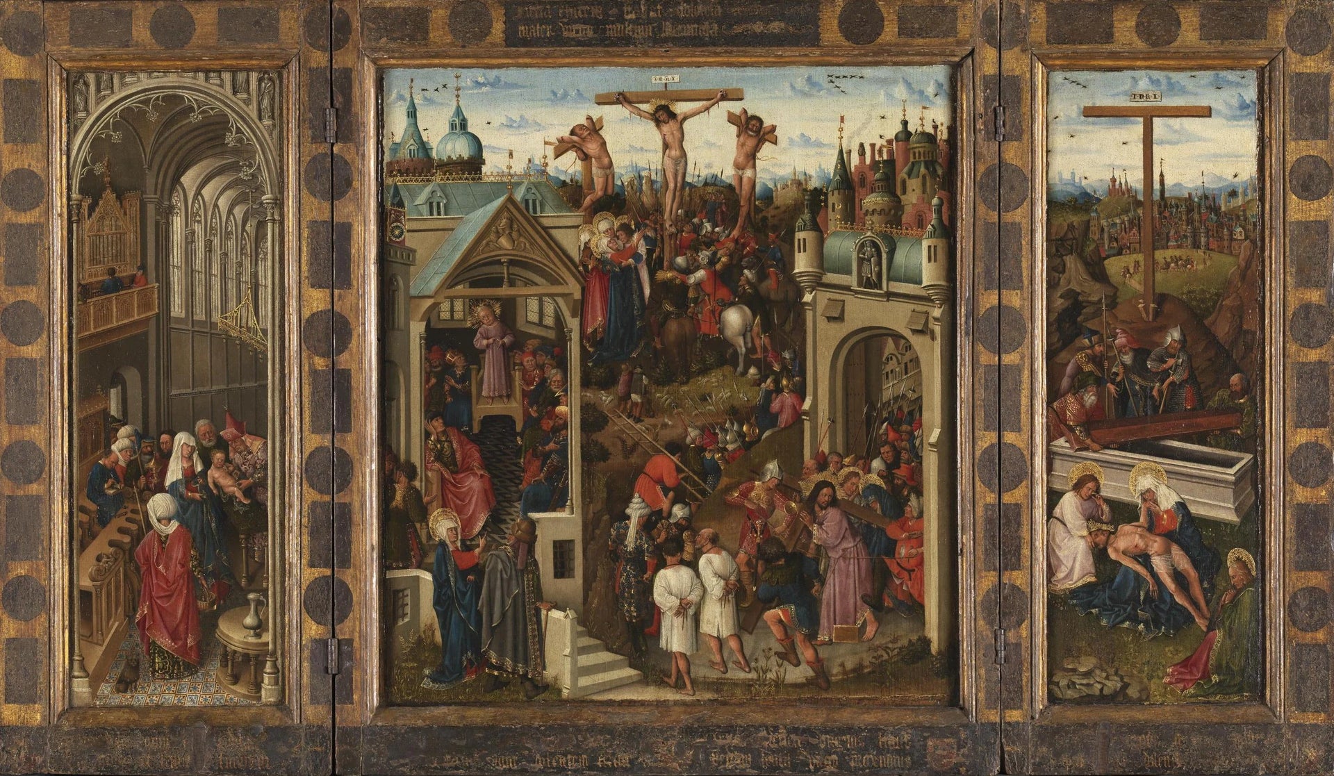 Triptyque avec scènes de la vie du Christ - Maître des Heures Collins