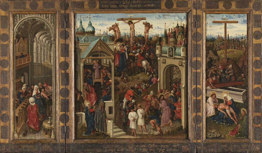 Triptyque avec scènes de la vie du Christ - Maître des Heures Collins