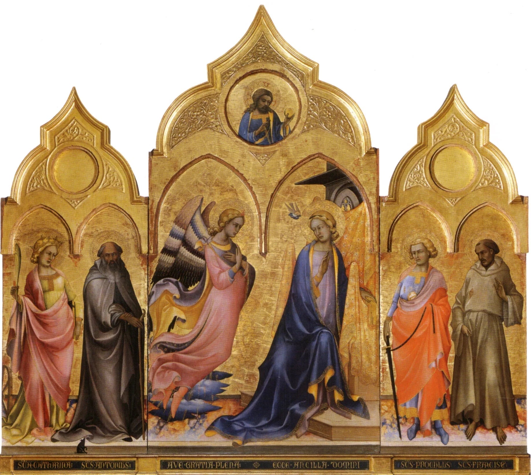 Triptyque de l'Annonciation - Lorenzo Monaco image 1 copie de tableau peinte à la main