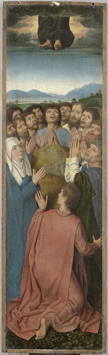 Triptyque de la Résurrection : L'Ascension du Christ - Hans Memling image 1 reproduction artisanale de tableau
