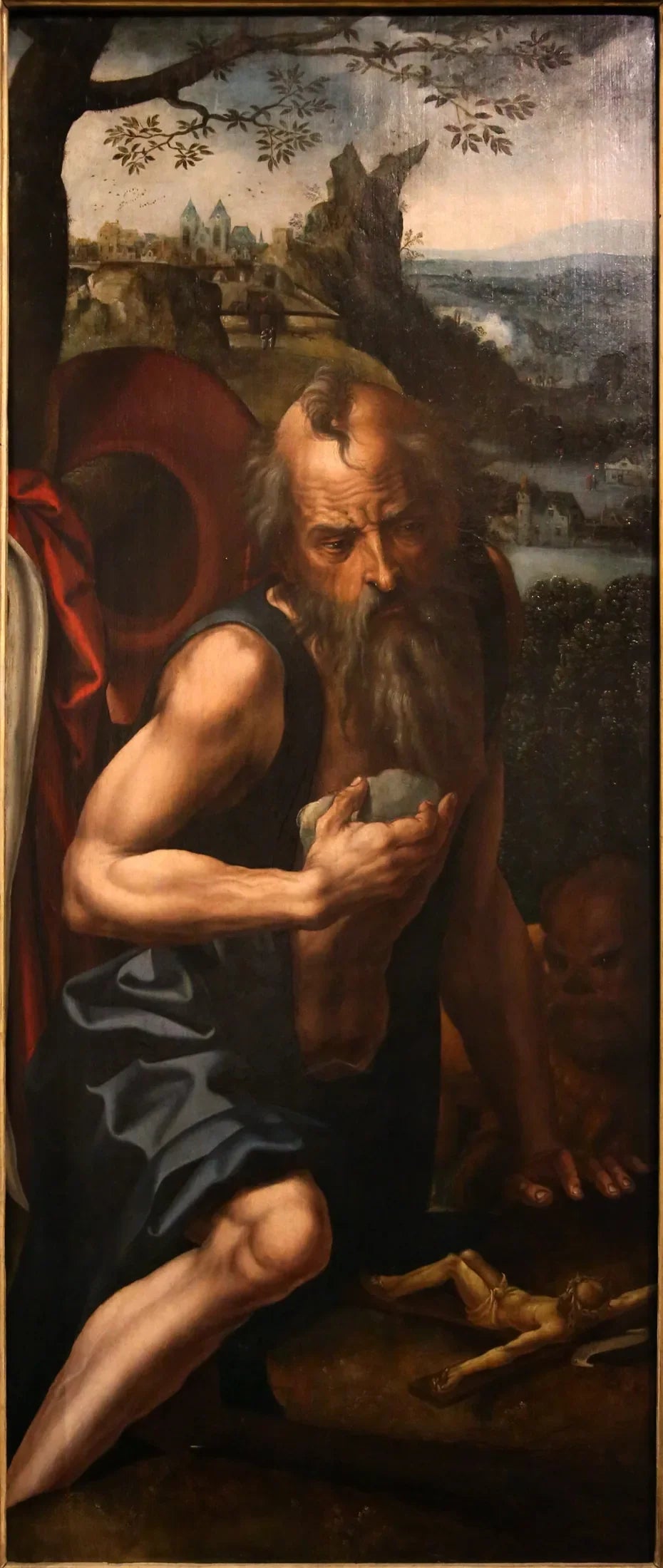 Triptyque de Lucques : Saint Jérôme - Maarten van Heemskerck image 1 reproduction réalisée par Alpha Reproduction
