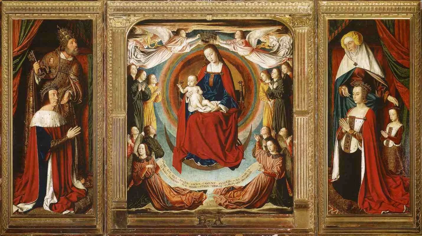 Triptyque de Moulins - Jean Hey image 1 copie de tableau peinte à la main