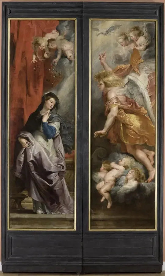 Triptyque de saint Etienne : Annonciation - Peter Paul Rubens image 1 reproduction réalisée par Alpha Reproduction