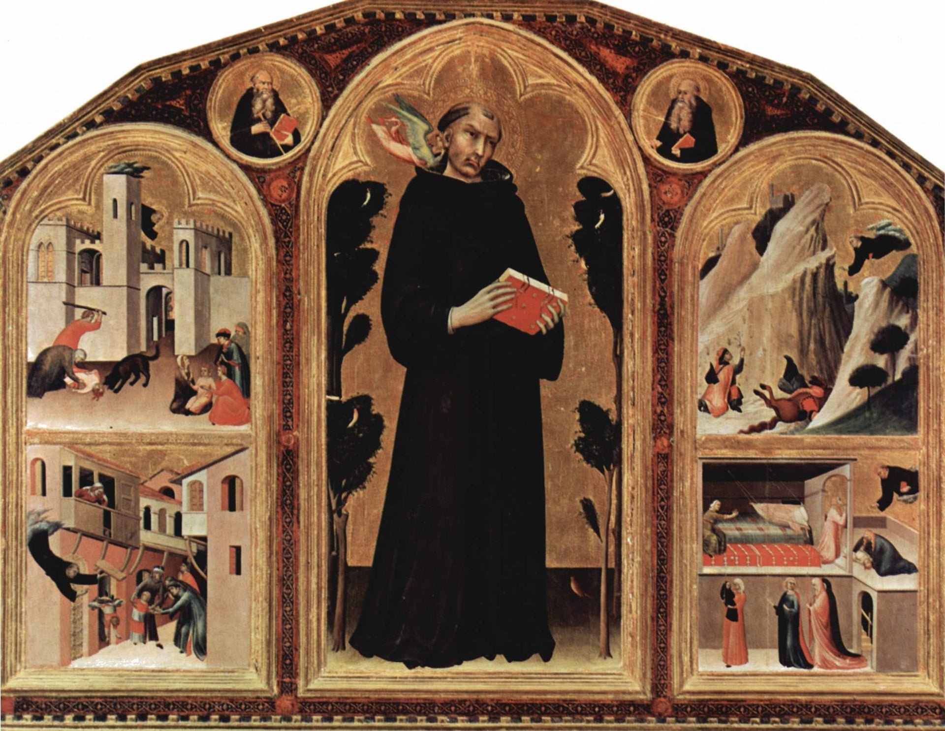 Triptyque de Sant'Agostino - Simone Martini image 1 copie de tableau peinte à la main