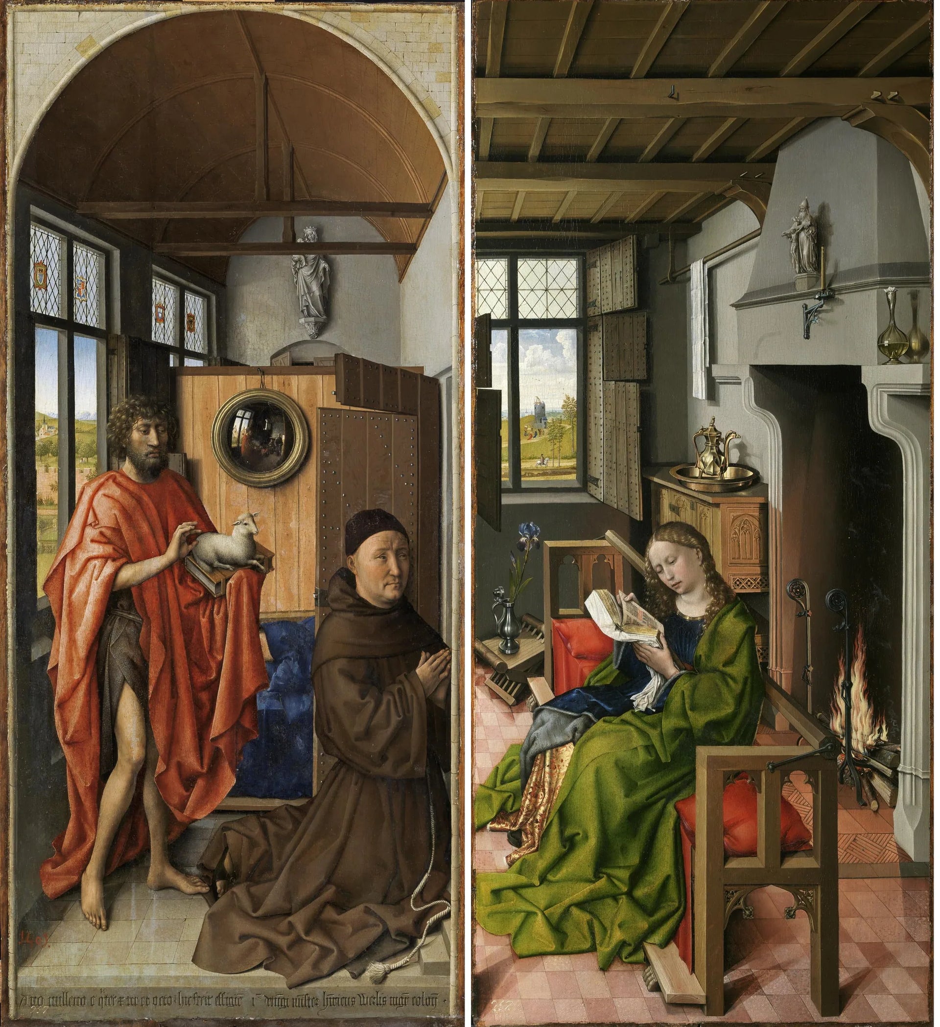 Triptyque de Werl - Robert Campin image 1 tableau peint à l’huile sur toile