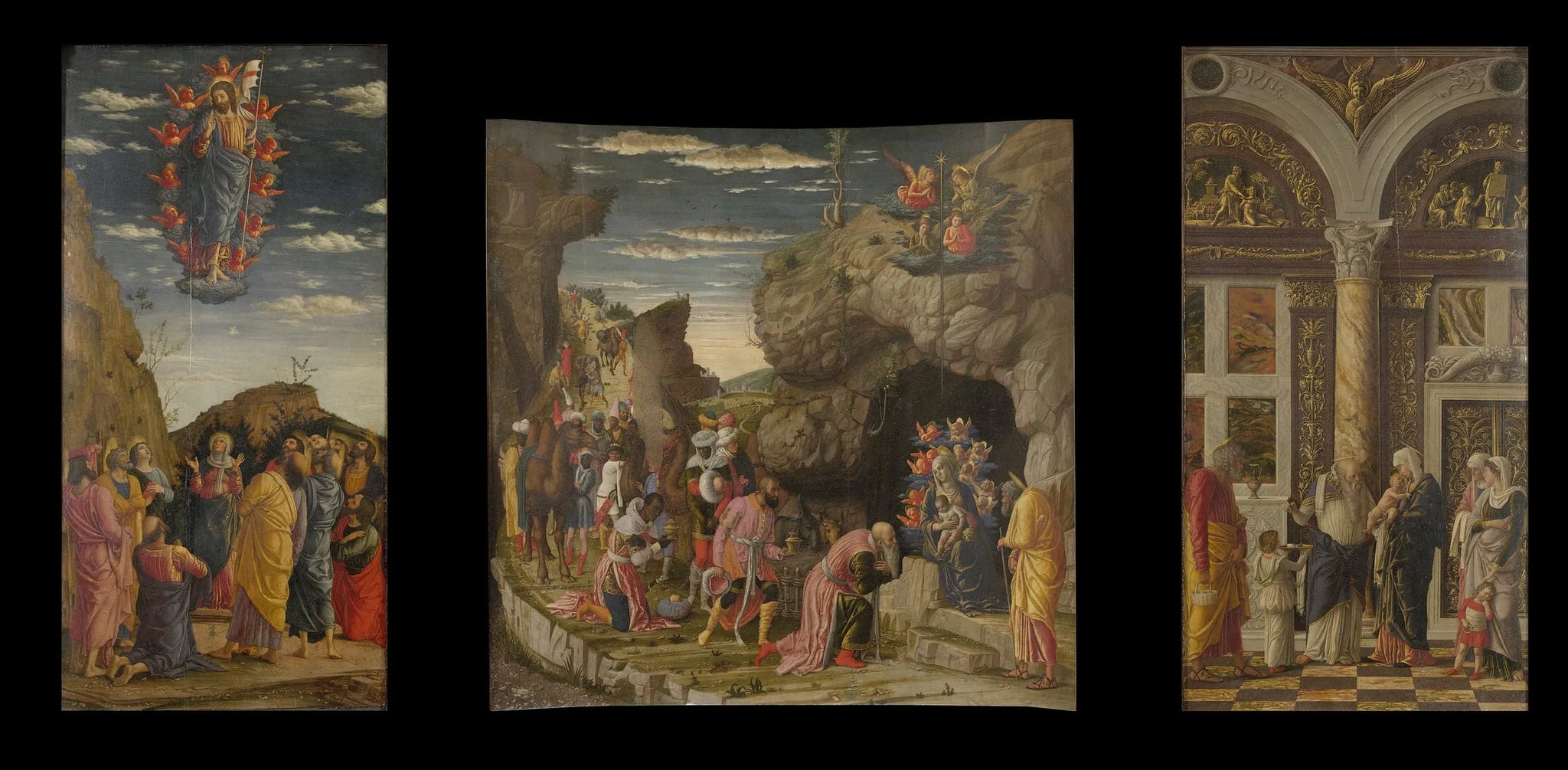 triptyque des Offices - Andrea Mantegna image 2 reproduction réalisée par Alpha Reproduction