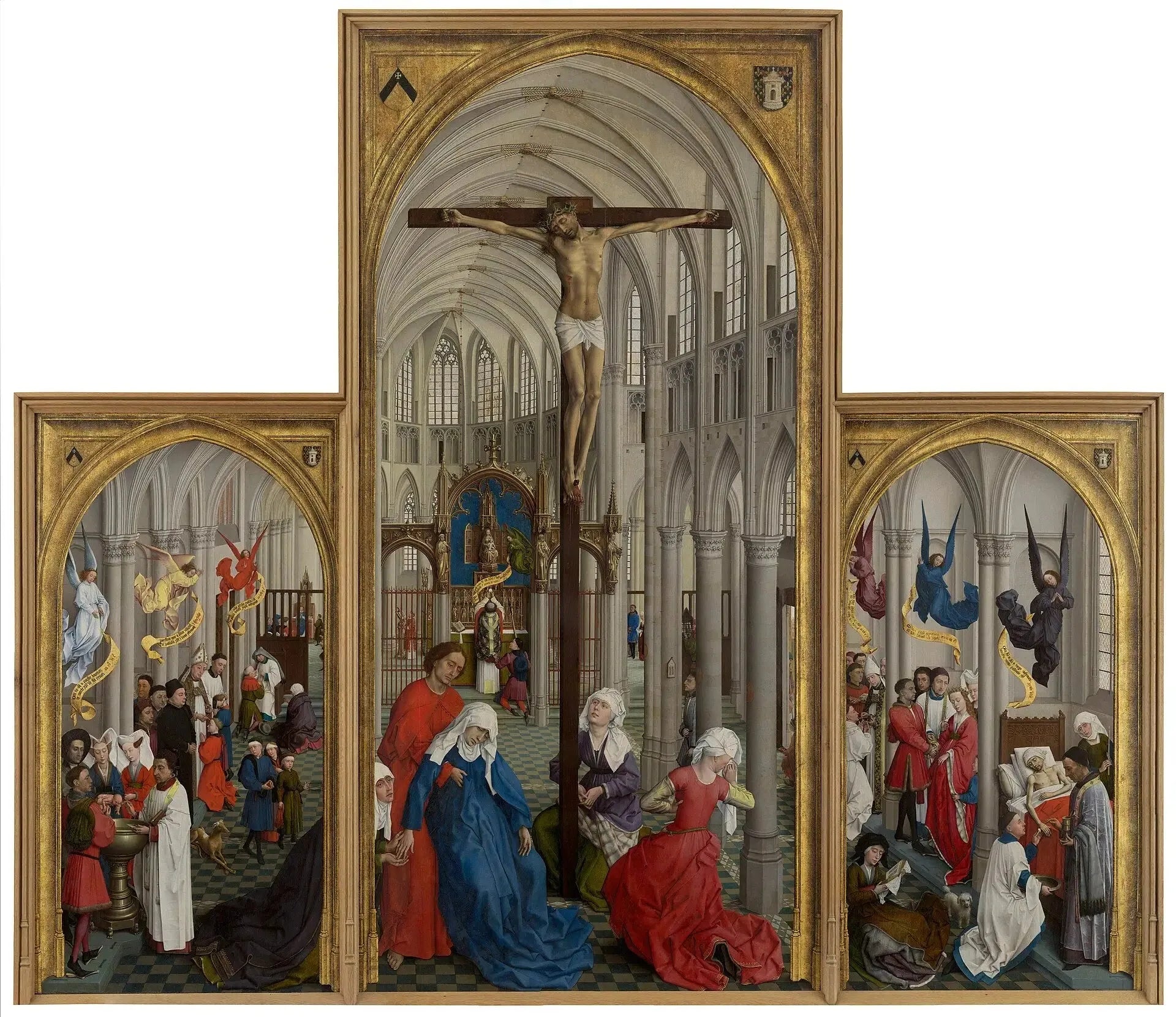 Triptyque des sept sacrements - Rogier van der Weyden image 1 tableau peint à l’huile sur toile