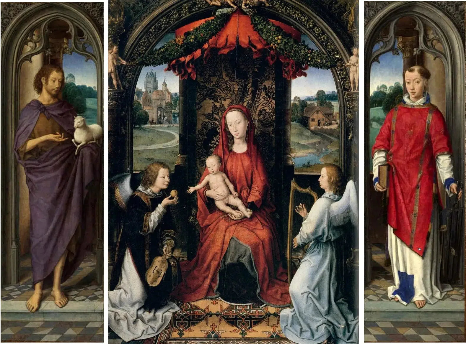 triptyque Pagagnotti - Hans Memling image 1 copie peinte à la main à l’huile