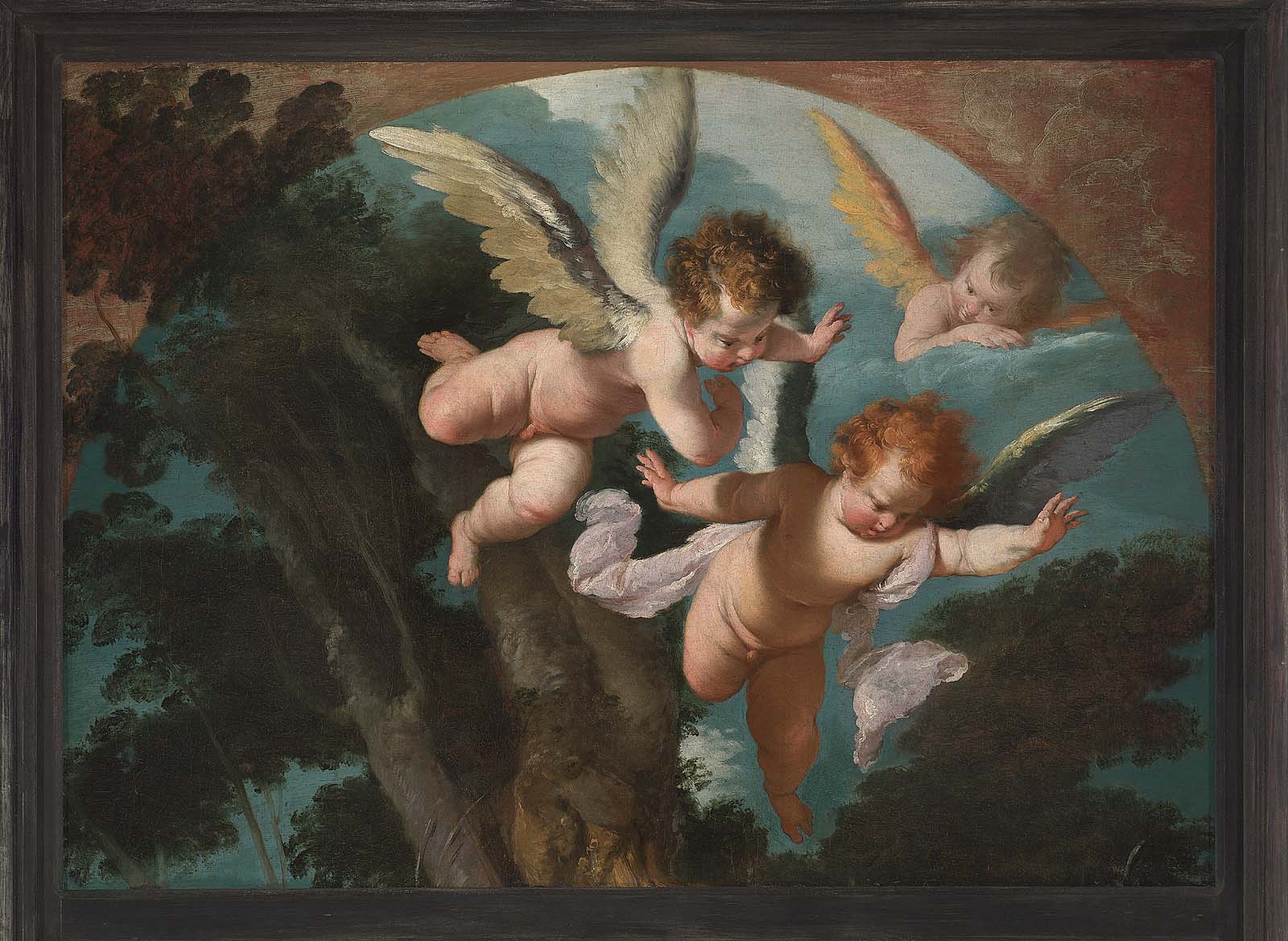 Trois anges - Bernardo Strozzi image 1 reproduction réalisée par Alpha Reproduction