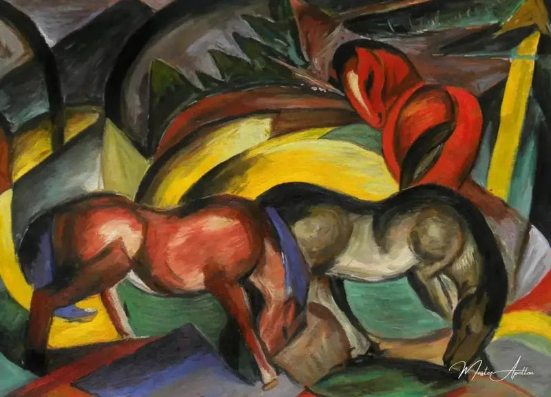 Trois chevaux I - Franz Marc