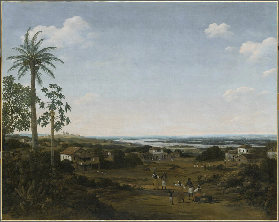 Trois diverses Maisons, ou Habitations de Labradores qui plantent le sucre près de la rivière Paraíba - Frans Post