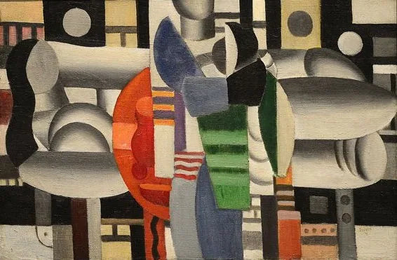Trois femmes à la table rouge - Fernand Léger image 1 copie peinte à la main à l’huile