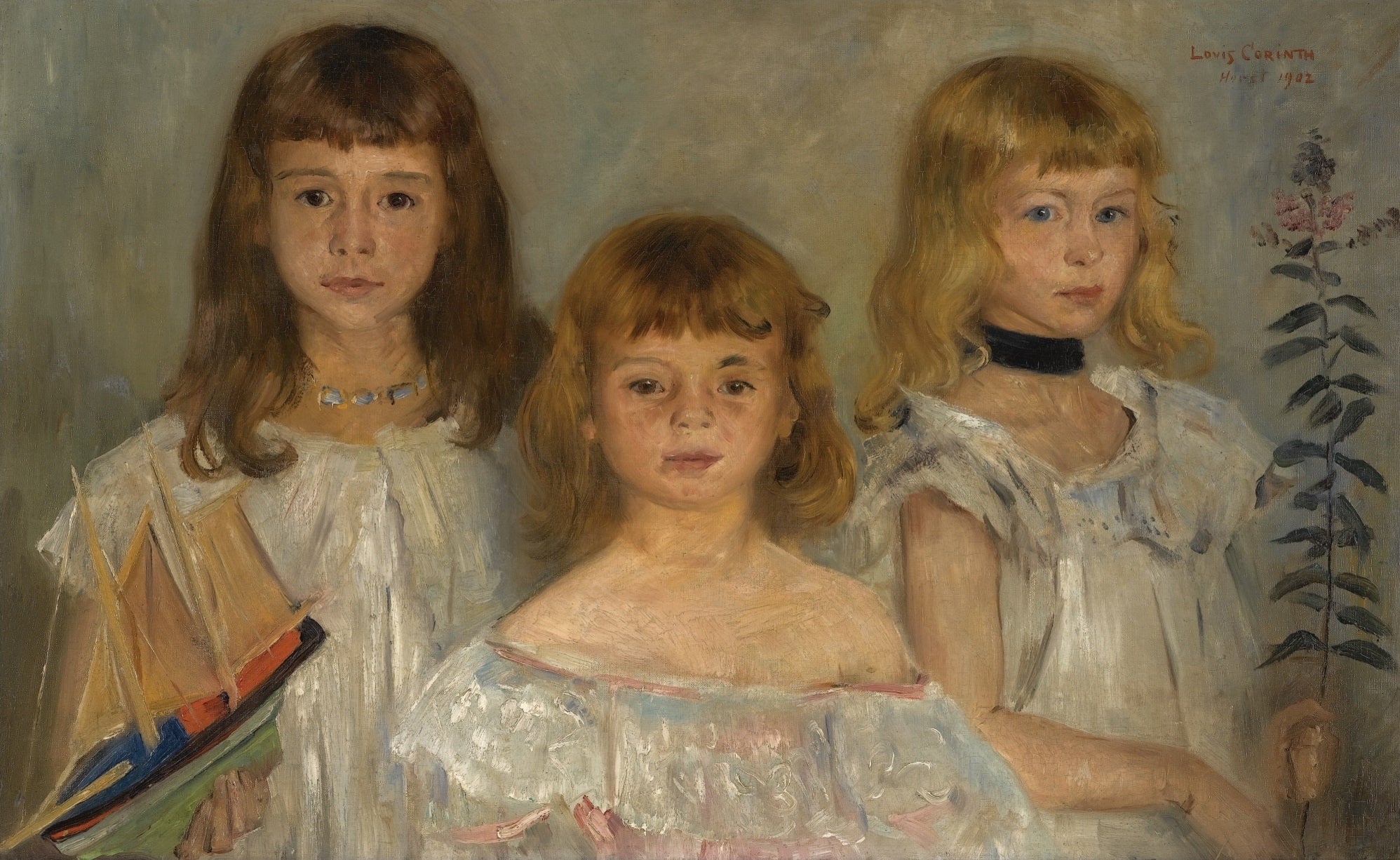 Trois filles - Lovis Corinth image 1 tableau peint à l’huile sur toile