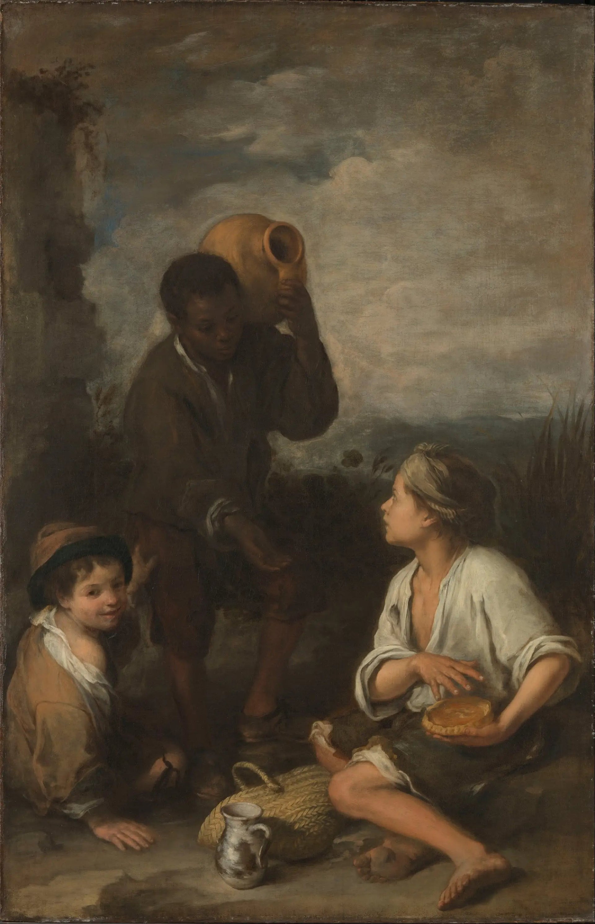 Trois garçons - Bartolomé Esteban Murillo image 1 reproduction artisanale de tableau