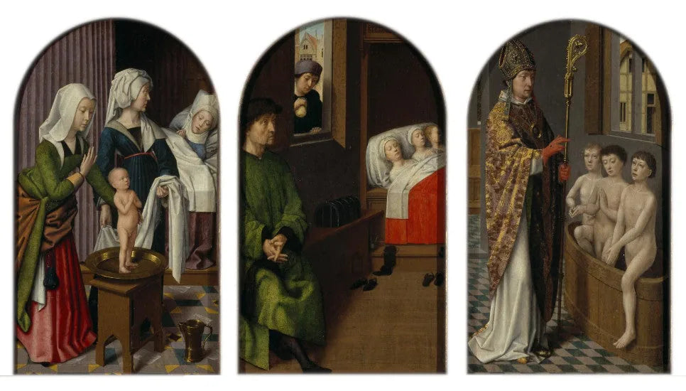 Trois légendes de saint Nicolas - Gérard David image 1 copie de tableau peinte à la main