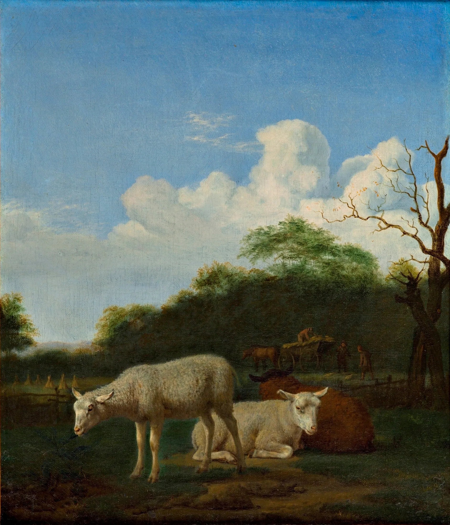 Trois moutons - Adriaen van de Velde image 1 reproduction de peinture à l’huile