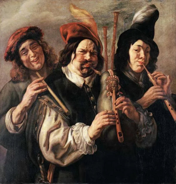 Trois musiciens - Jacob Jordaens image 1 reproduction de peinture à l’huile