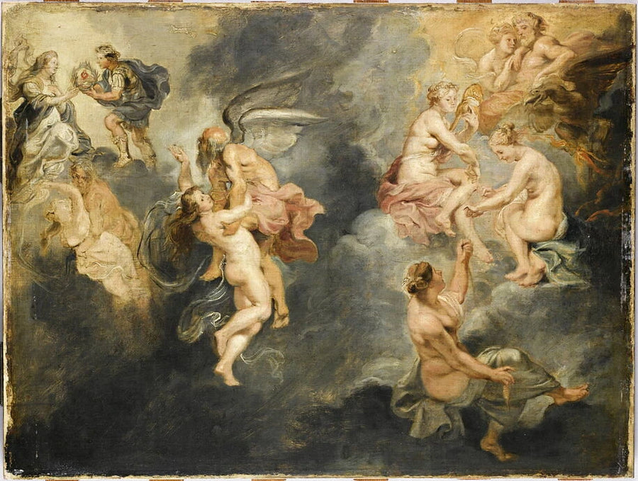 Les Trois Parques filant et Le Triomphe de la Vérité - Peter Paul Rubens