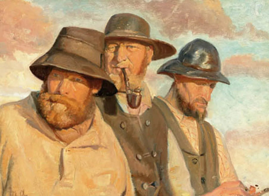 Trois pêcheurs de Skagen. - Michael Peter Ancher