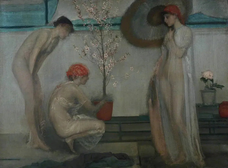 Trois personnages : rose et gris - James Abbott McNeill Whistler