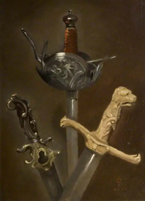 Trois poignées d'épée - John Everett Millais image 1 tableau peint à l’huile sur toile