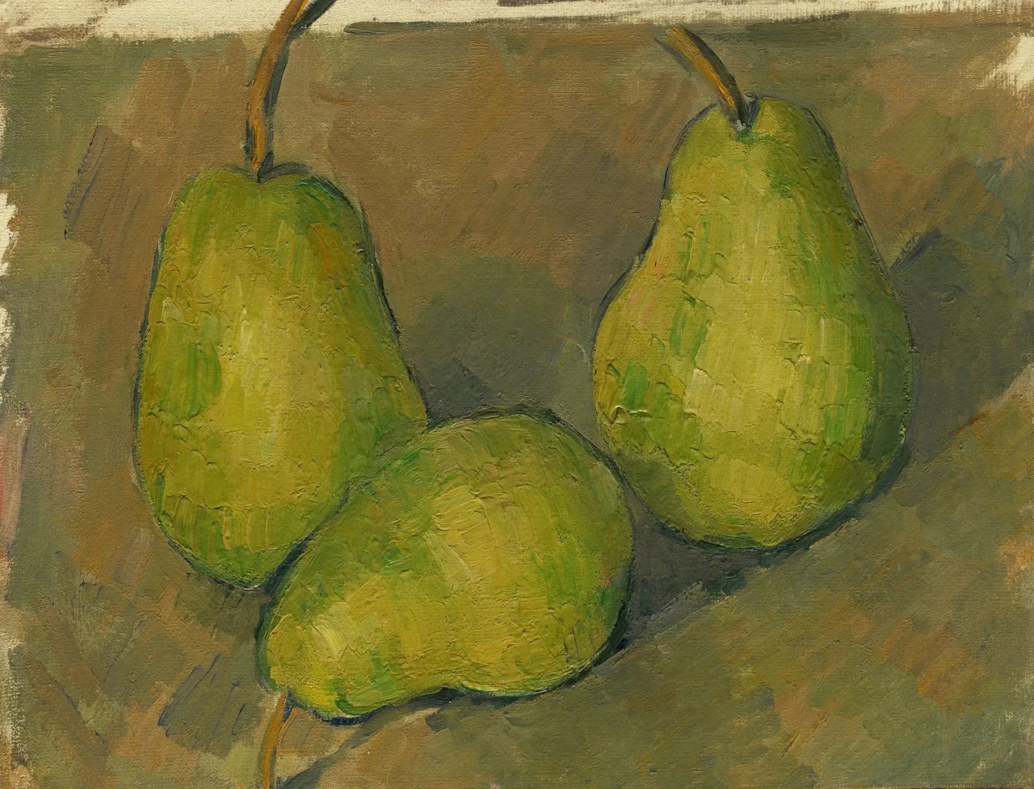 Trois poires - Paul Cézanne image 1 copie de tableau peinte à la main