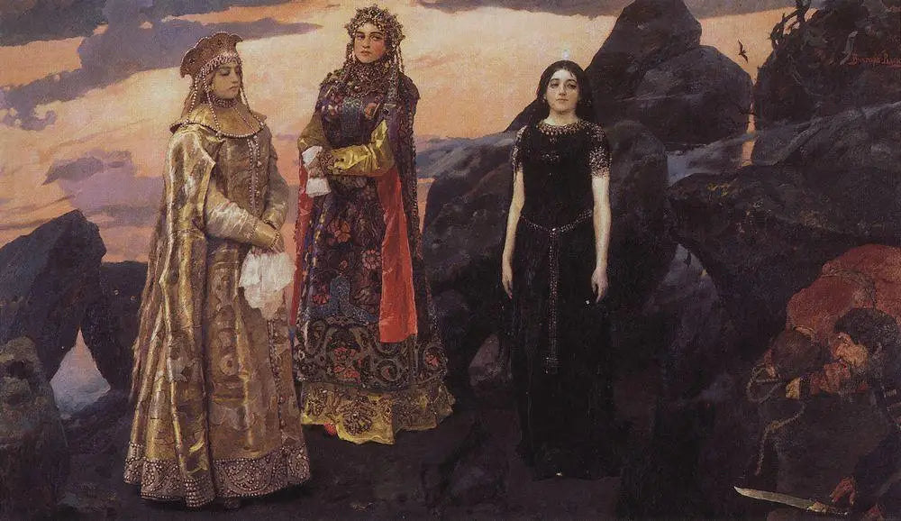 Trois Princesses du royaume souterrain - Viktor Vasnetsov image 1 tableau peint à l’huile sur toile