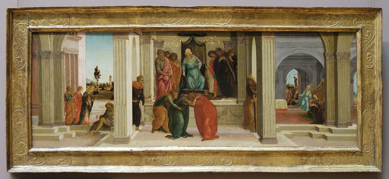 Trois scènes de l'histoire d'Esther - Sandro Botticelli