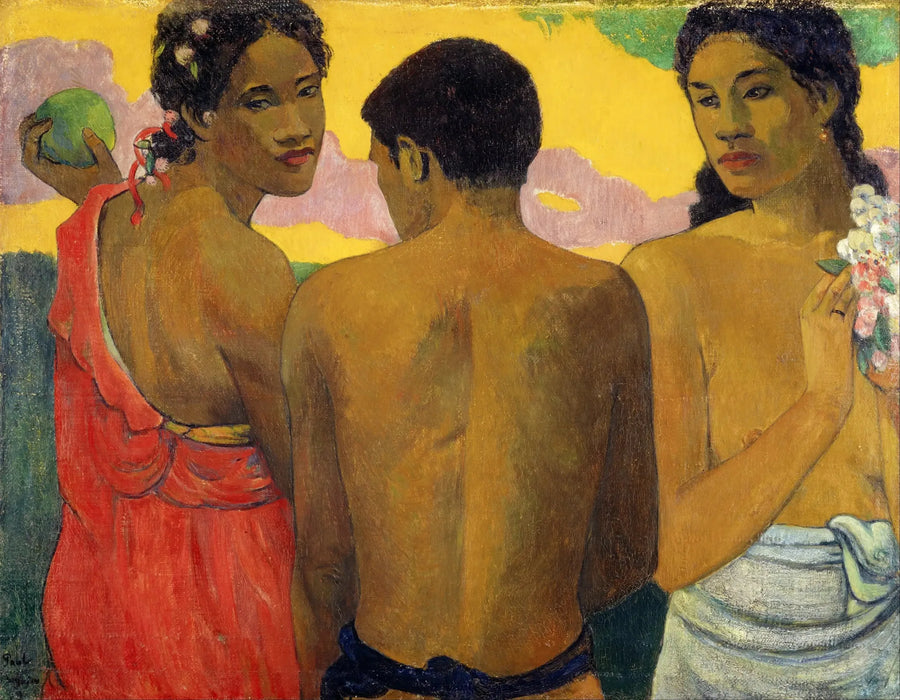Trois Tahitiens, ou Conversation - Paul Gauguin