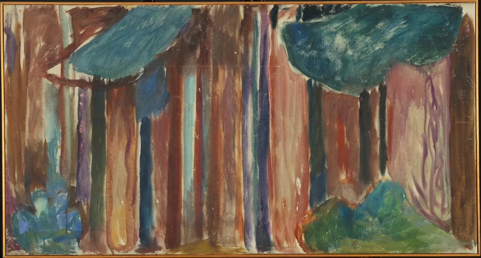 Troncs d'arbre - Edvard Munch image 1 reproduction artisanale de tableau