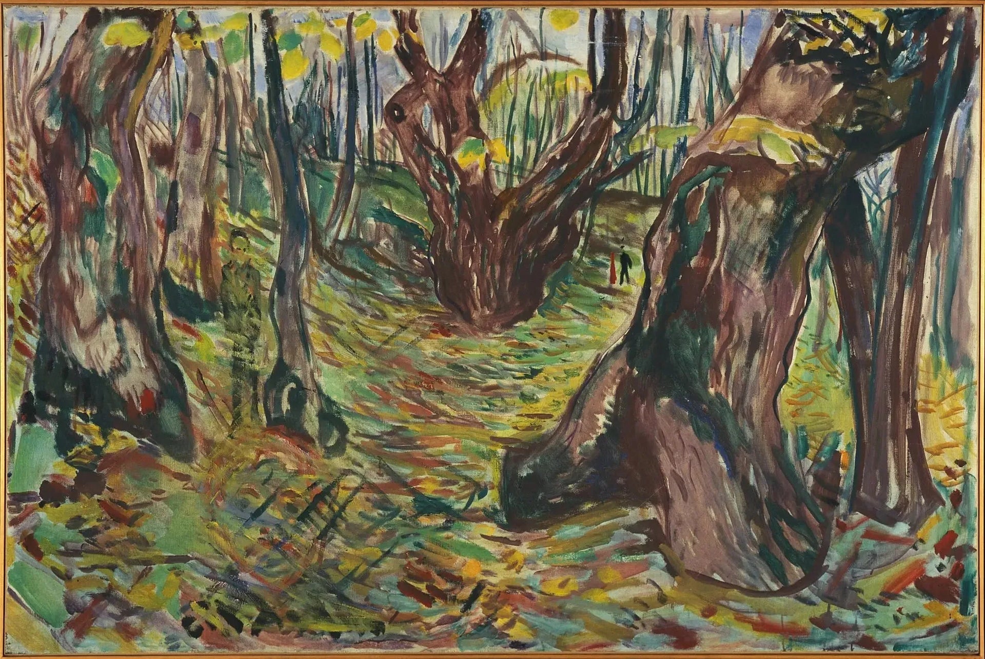 Troncs rugueux - Edvard Munch image 1 reproduction artisanale de tableau