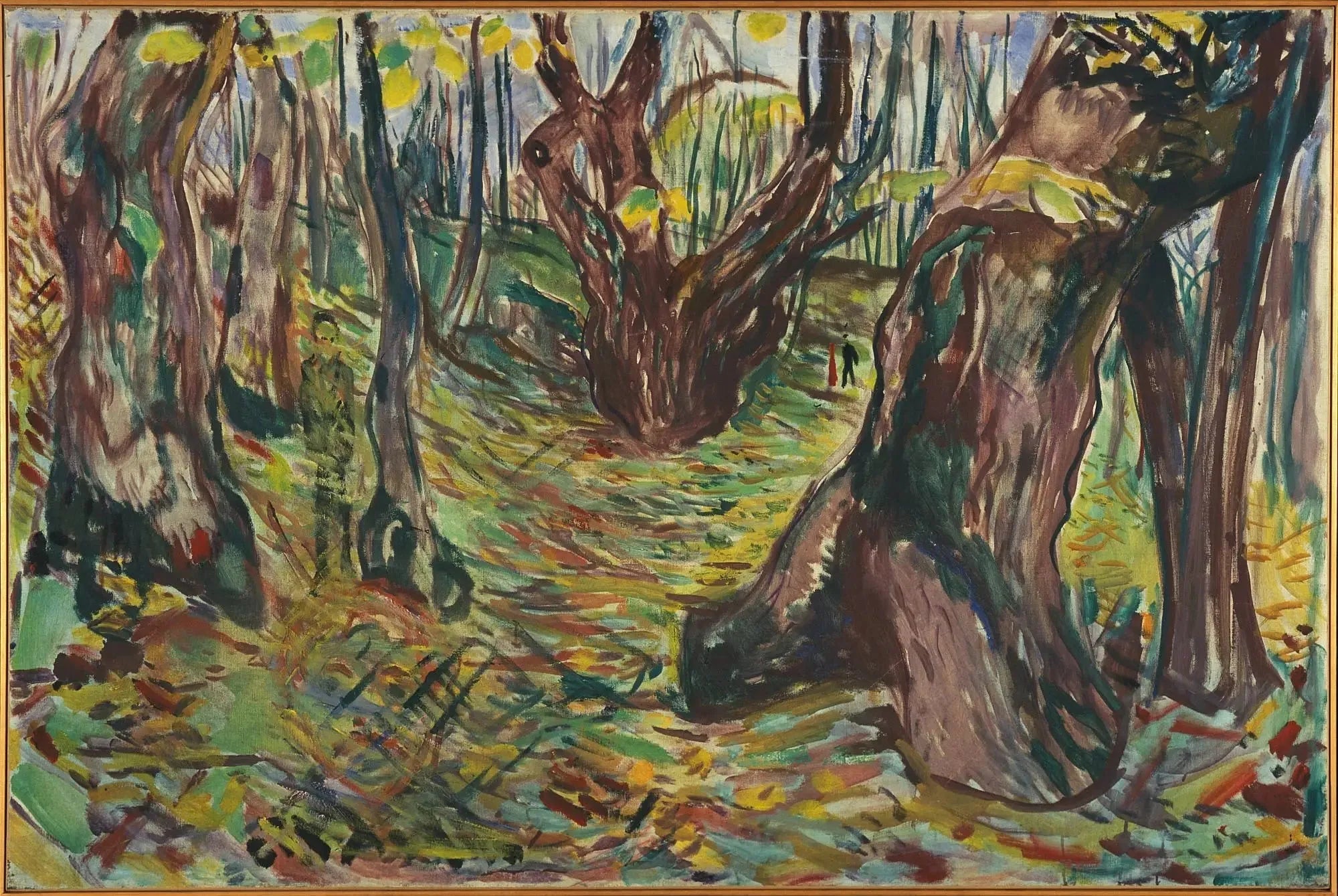 Troncs rugueux - Edvard Munch image 1 reproduction artisanale de tableau