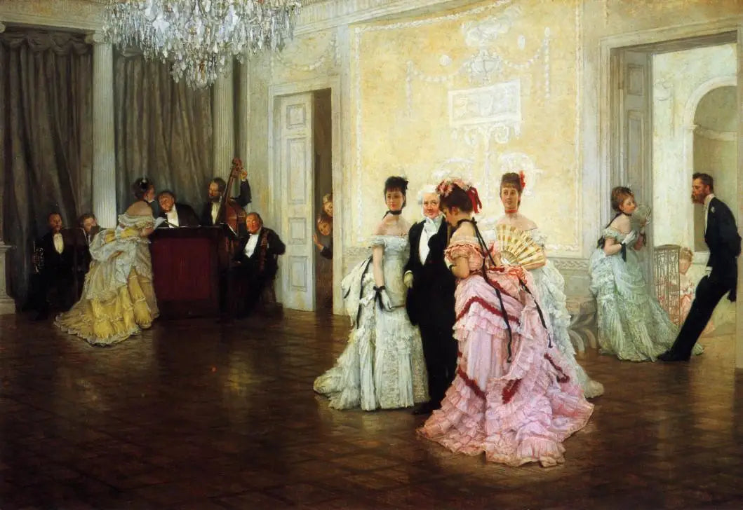 Trop tôt - James Tissot image 1 copie de tableau peinte à la main