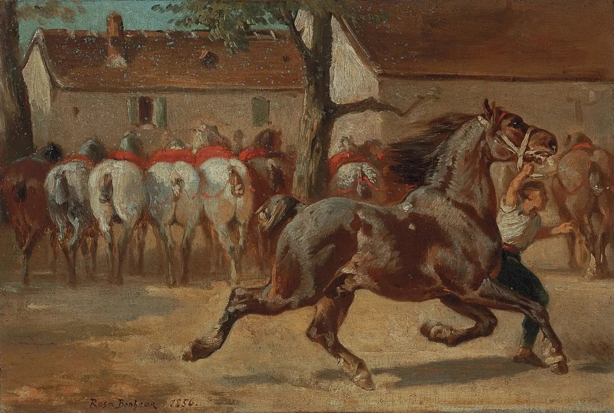 Trot un cheval - Rosa Bonheur image 1 reproduction artisanale de tableau