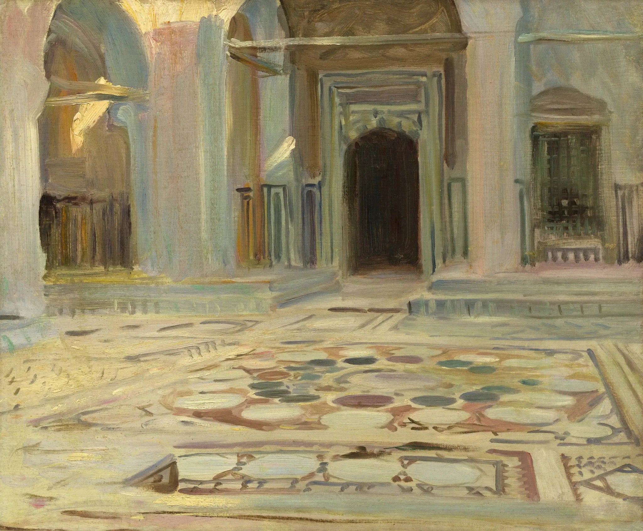 Trottoir, Le Caire - John Singer Sargent image 1 tableau peint à l’huile sur toile