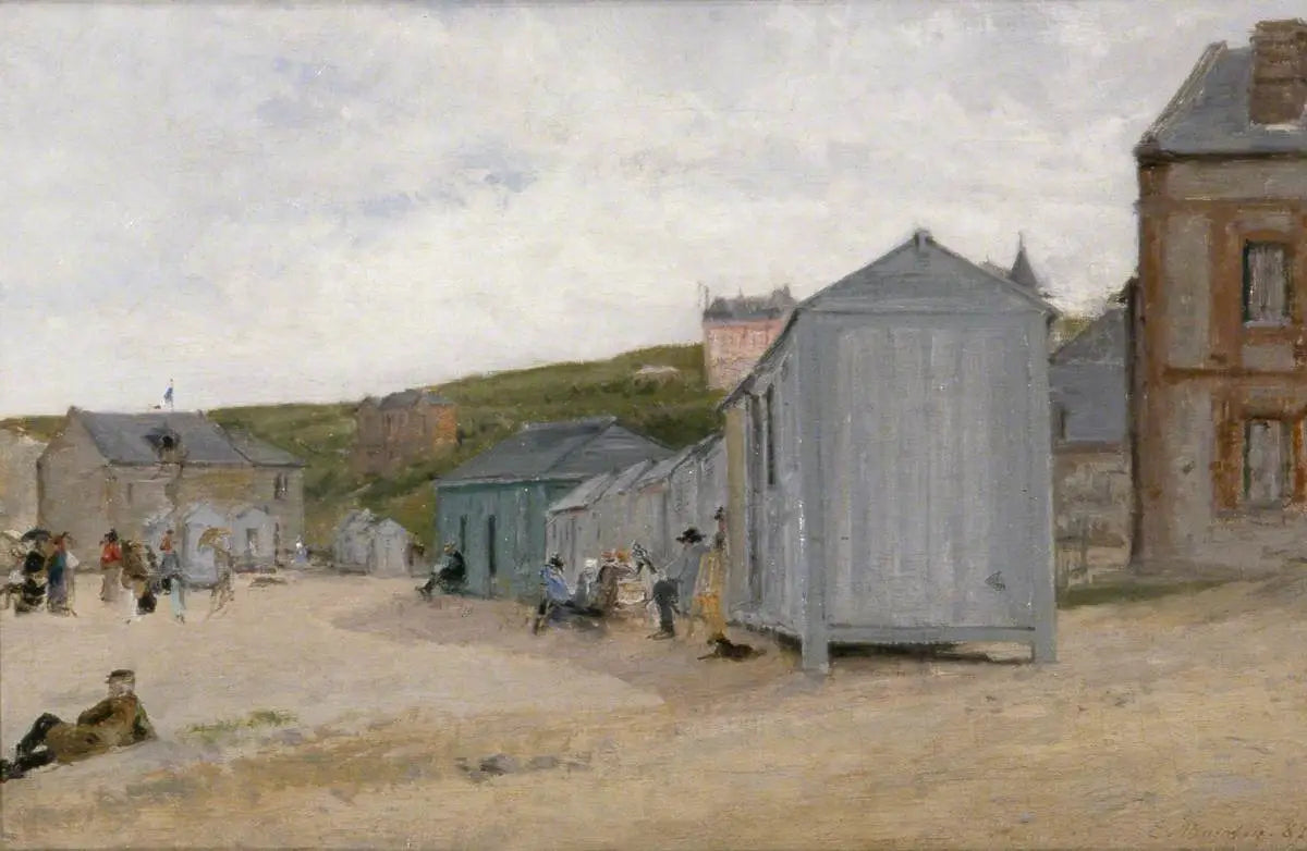 Trouville, France - Eugène Boudin image 1 copie peinte à la main à l’huile