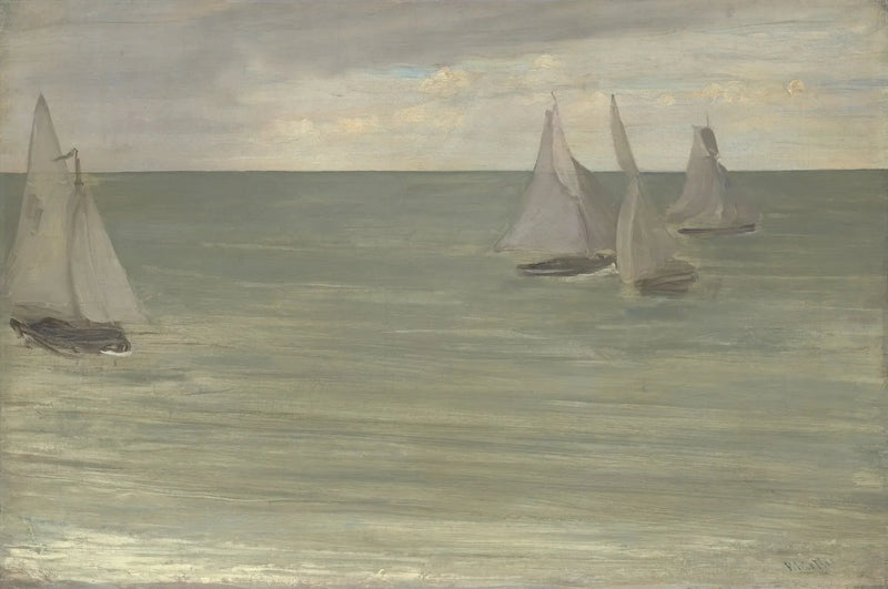Trouville (Gris et Vert, la mer d'argent) - James Abbott McNeill Whistler