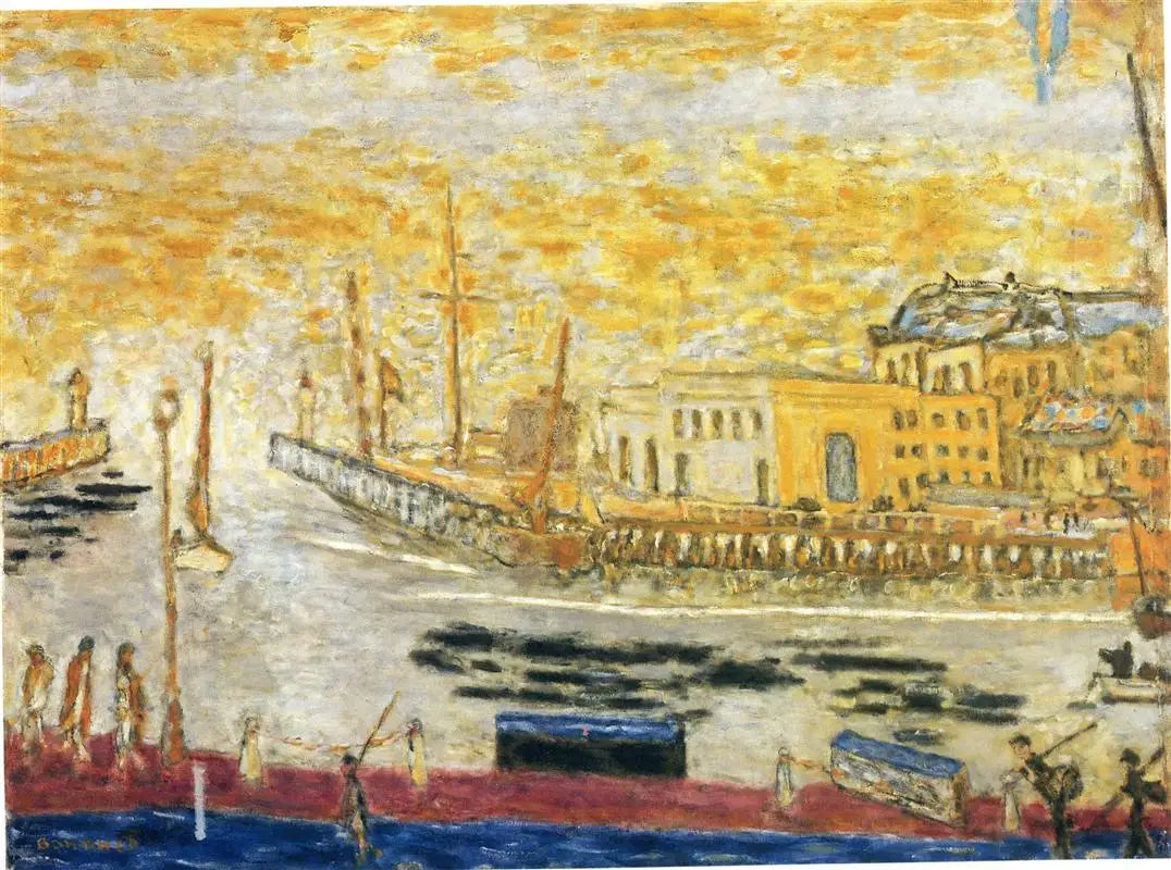 Trouville, la sortie du port - Pierre Bonnard image 1 reproduction d’œuvre d’art à l’huile