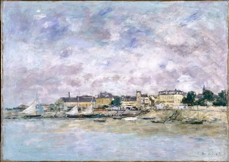 Trouville, le Port - Eugène Boudin image 1 copie de tableau peinte à la main