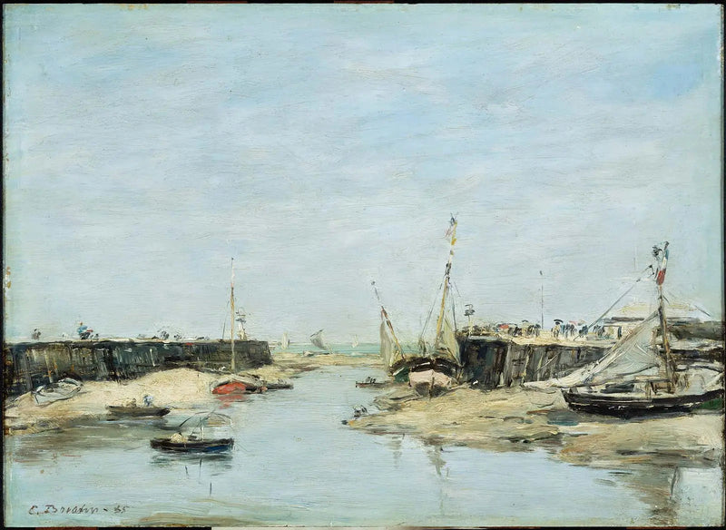 Trouville Les Jetées à Marée Basse - Eugène Boudin